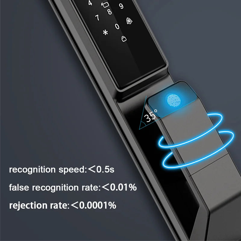 X26 Secure™ Smart Door Lock with 3D Face Recognition, Fingerprint & Built-In Camera